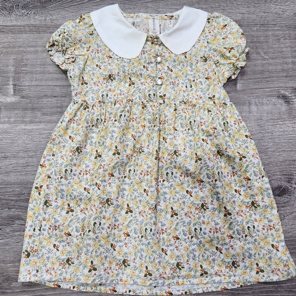 BUGUCUN Floral Dress Girl Youth Size 120